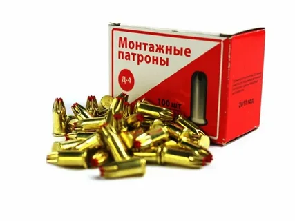 Патрон монтажный Д-4 6,8х18 для ПЦ-84 красный (100шт/уп), упак							